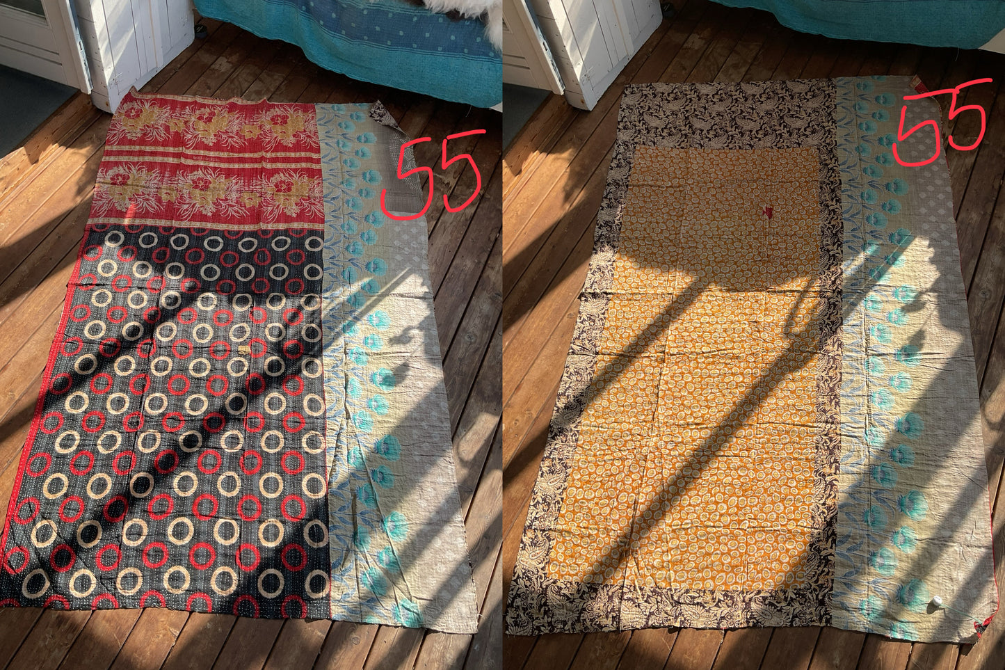 Indisk Kantha tæppe