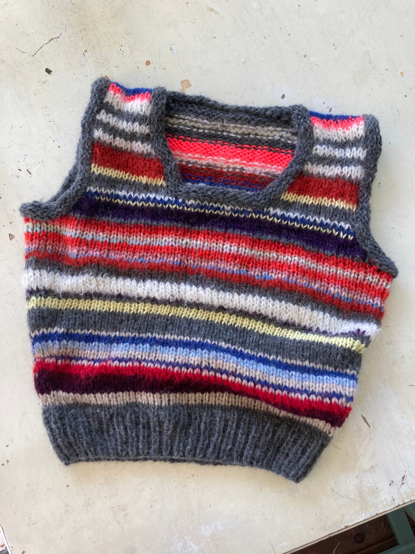 Strikket vest