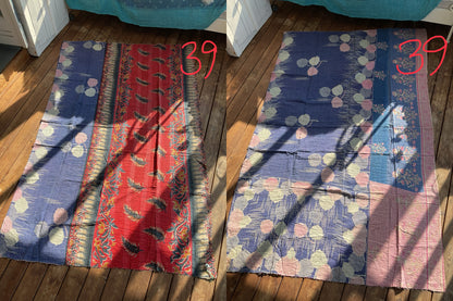 Indisk Kantha tæppe