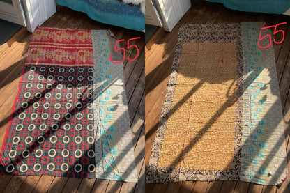Indisk Kantha tæppe