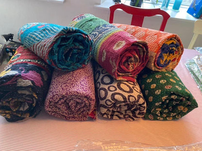Indisk Kantha tæppe